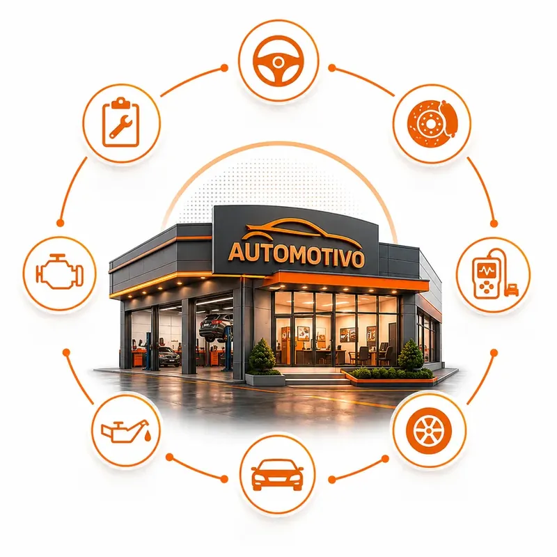 Concessionária automotiva — vendas, oficina, diagnóstico e atendimento